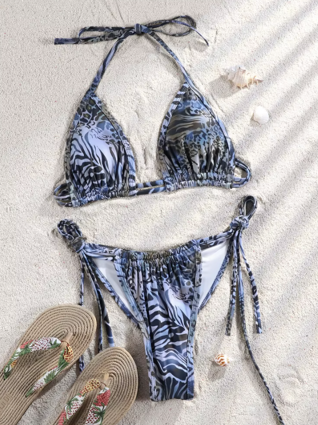 Bleu Sauvage Maillot de bain deux pièces brésilien