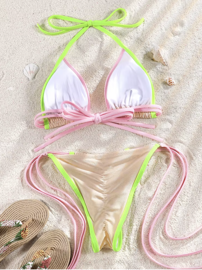 Bubble Lime Maillot de bain deux pièces brésilien