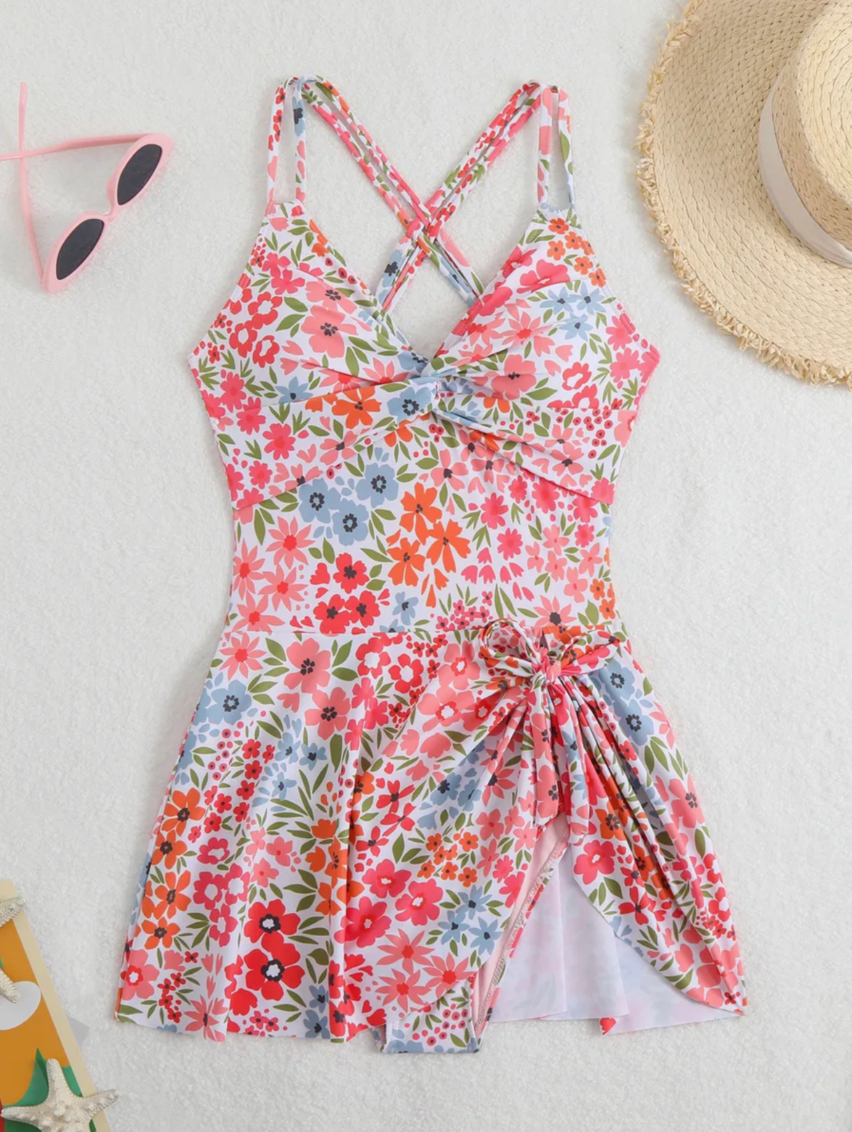 Flora Primavera Maillot de bain une pièce jupe intégrée