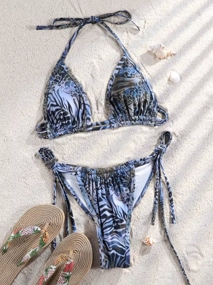 Bleu Sauvage Maillot de bain deux pièces brésilien