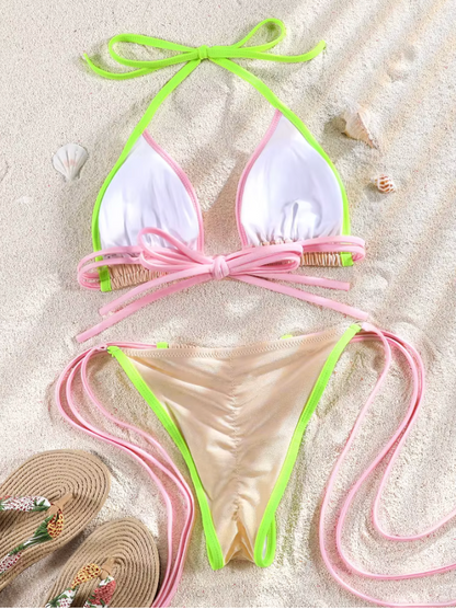 Bubble Lime Maillot de bain deux pièces brésilien